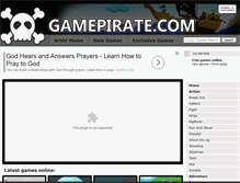 Tablet Screenshot of gamepirate.com